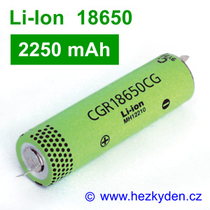 Li-Ion baterie CGR18650CG Panasonic 2250mAh