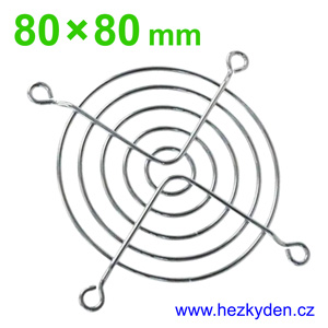 Kovová mřížka pro ventilátor 80x80mm