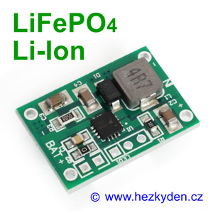 Nabíjecí modul LiFePO4 Li-Ion výkonový