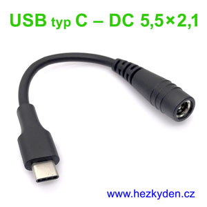 Napájecí kabel redukce USB typ C