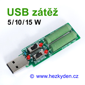 Odporová USB zátěž