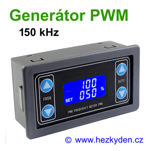 Panelový generátor PWM 150 kHz - 4 tlačítka