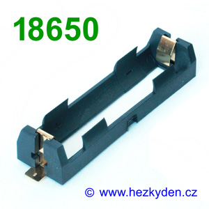 Pouzdro na baterie 18650 SMD
