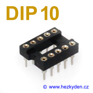 Precizní objímka DIP-10 DIL-10