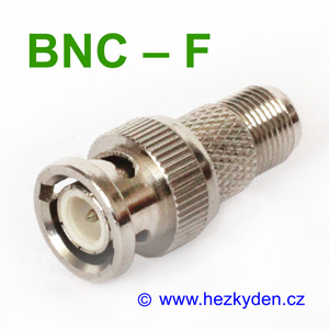 Redukce adapter BNC - F konektor