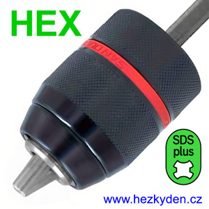 Robustní rychloupínací sklíčidlo HEX SDS
