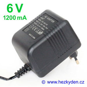 Síťový adapter 6V 1200mA