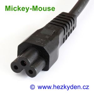 Síťový napájecí kabel Mickey-Mouse