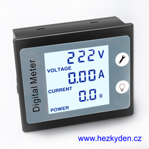 Síťový wattmetr a elektroměr