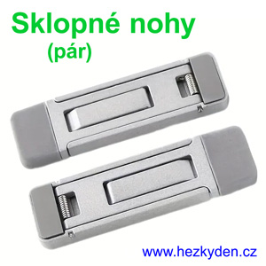 Sklopné přístrojové nohy kovové - stříbrné
