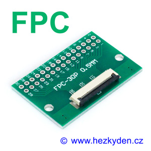 SMD adapter FPC FFC osazený