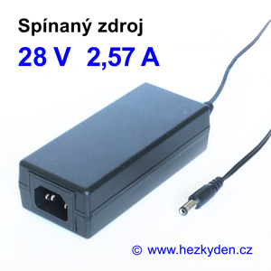 Spínaný zdroj adapter 24V 2,57A