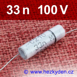 Svitkový kondenzátor 33nF 100V Remix