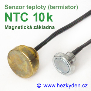 Termistor NTC 10k senzor teploty - magnetická základna