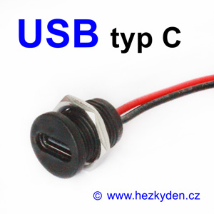 USB konektor typ C na panel