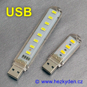 USB LED lampička jednostranná